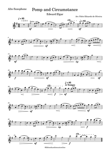 Pomp and Circumstance - Easy Arrangement