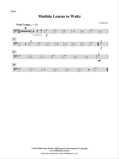 Matilda Learns to Waltz: String Bass