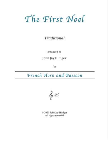 The First Noel for French Horn and Bassoon