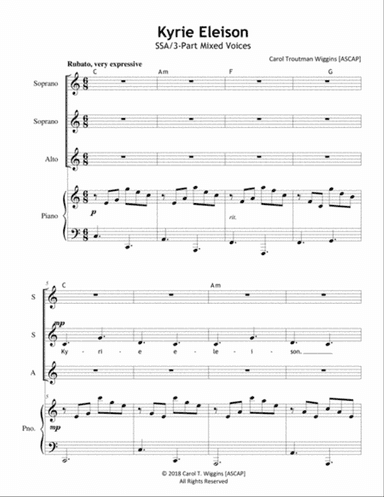 Kyrie Eleison (SSA)