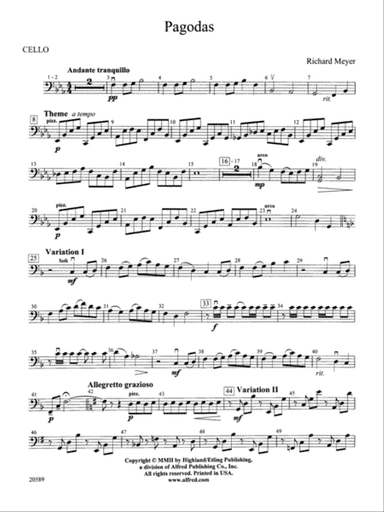 Pagodas: Cello