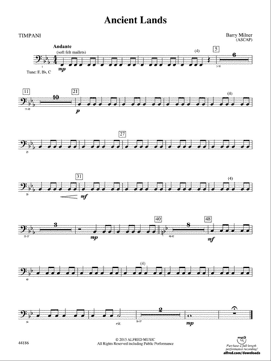 Ancient Lands: Timpani
