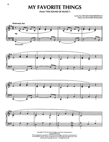 My Favorite Things (from The Sound Of Music) (arr. Bill Boyd)