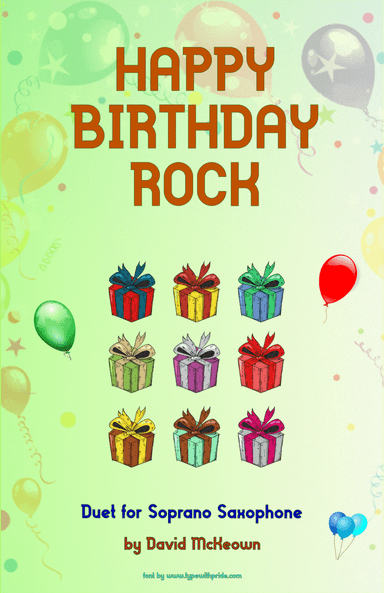 Happy Birthday Rock, for Soprano Saxophone Duet
