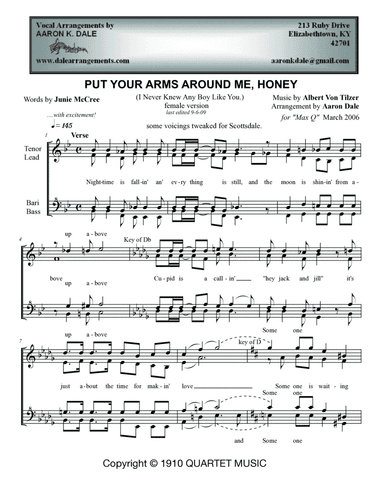 Put Your Arms Around Me, Honey