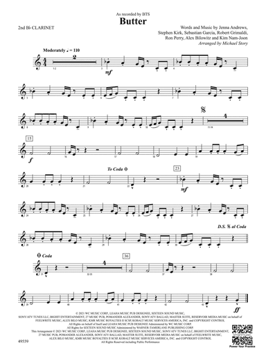 Butter: 2nd B-flat Clarinet