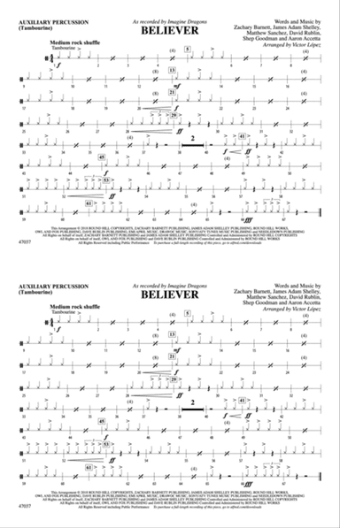 Believer: Auxiliary Percussion