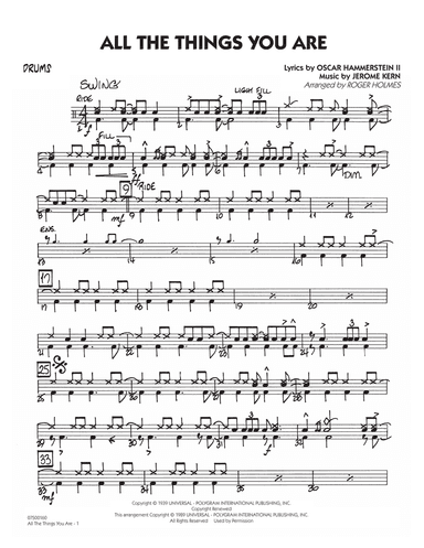 All The Things You Are - Drums