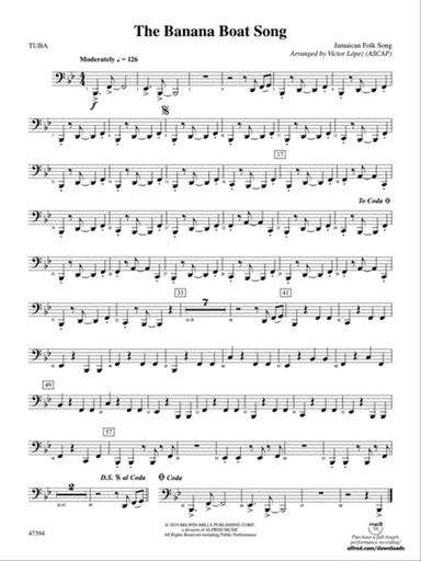 The Banana Boat Song: Tuba