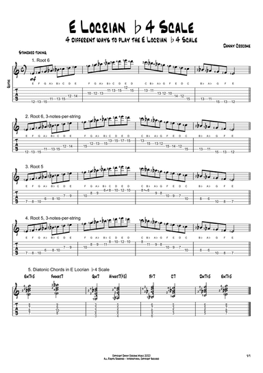 E Locrian b4 Scale (4 Ways to Play)