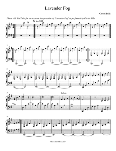 Lavender Fog (for Piano)