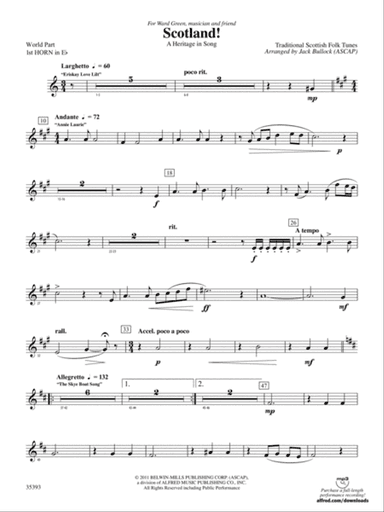 Scotland!: (wp) 1st Horn in E-flat