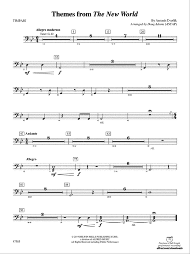 Themes from The New World: Timpani