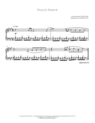 Rouxls Kaard (DELTARUNE - Piano Sheet Music)