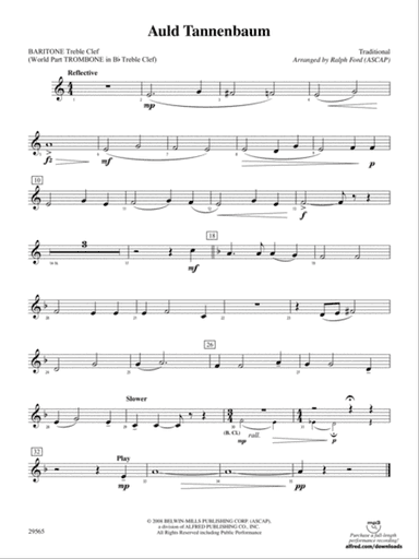 Auld Tannenbaum: Baritone T.C.