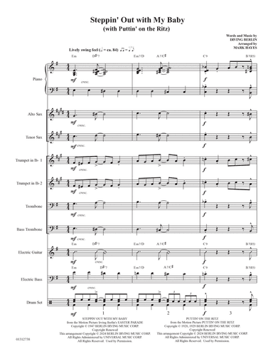 Steppin' Out With My Baby (with "Puttin' On The Ritz") - Full Score