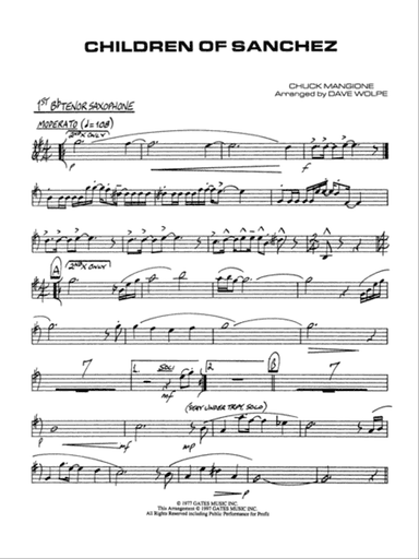 Children of Sanchez: B-flat Tenor Saxophone