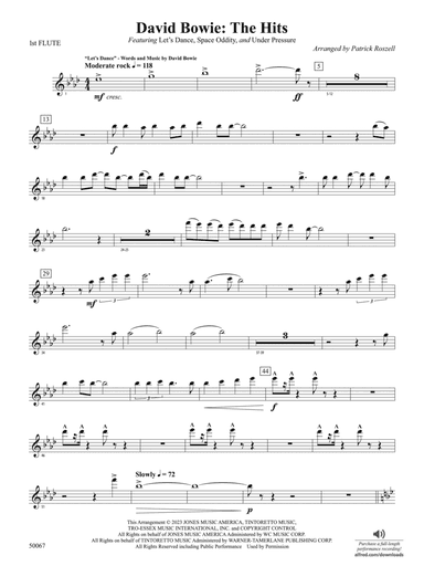 David Bowie: The Hits: Flute