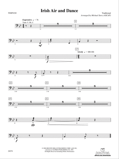 Irish Air and Dance: Timpani
