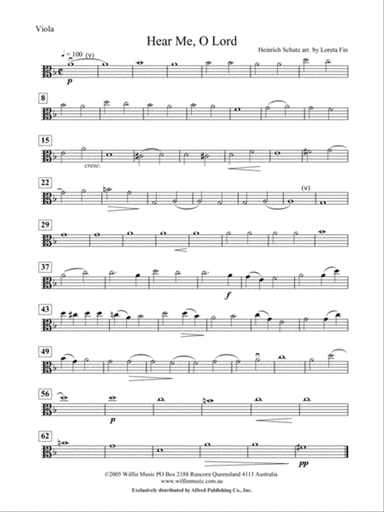 Hear Me O Lord: Viola