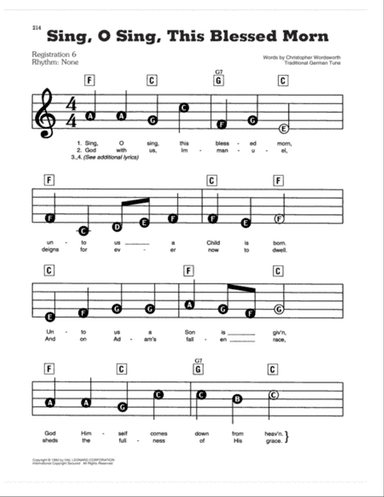 Sing, O Sing, This Blessed Morn