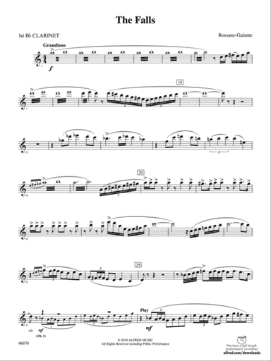 The Falls: 1st B-flat Clarinet