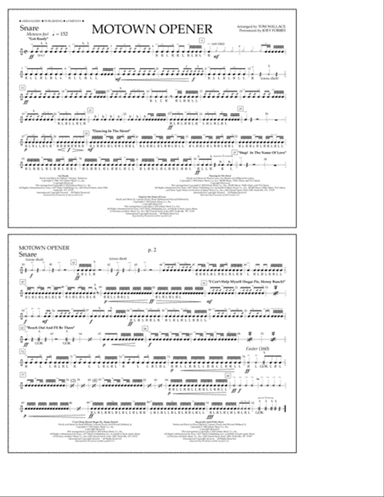 Motown Theme Show Opener (arr. Tom Wallace) - Snare