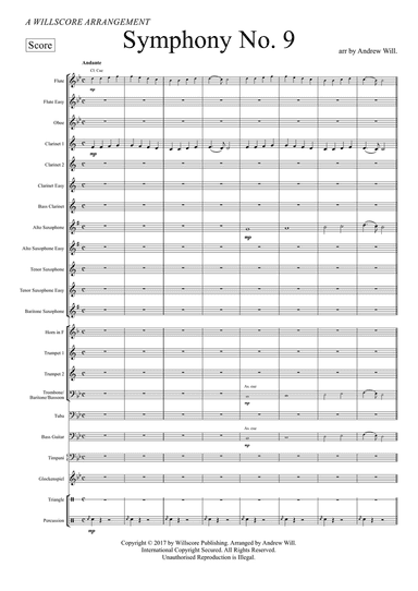 Symphony No. 9 (Ode to Joy) - Concert Band