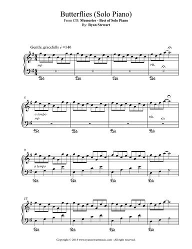 Butterflies (Solo Piano)