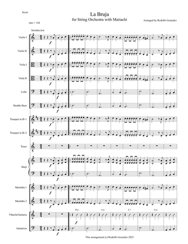 La Bruja for String Orchestra with Mariachi