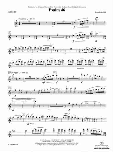 Psalm 46: Flute