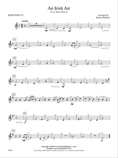 An Irish Air: Baritone T.C.