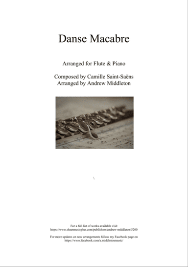 Danse Macabre arranged for Flute & Piano