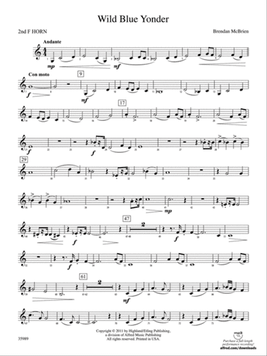 Wild Blue Yonder: 2nd F Horn