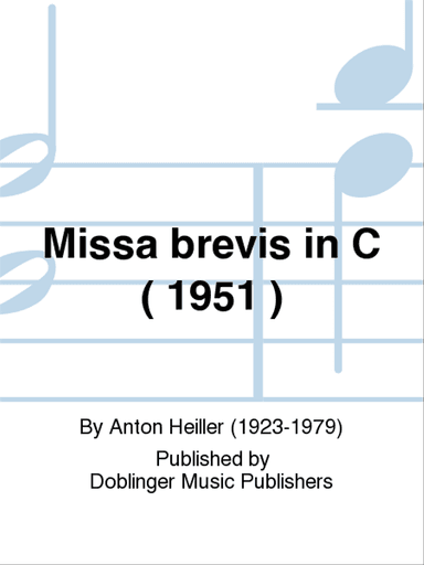 Missa brevis in C ( 1951 )