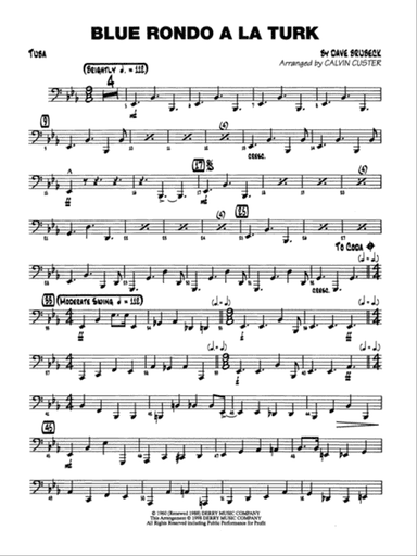 Blue Rondo ala Turk: Tuba
