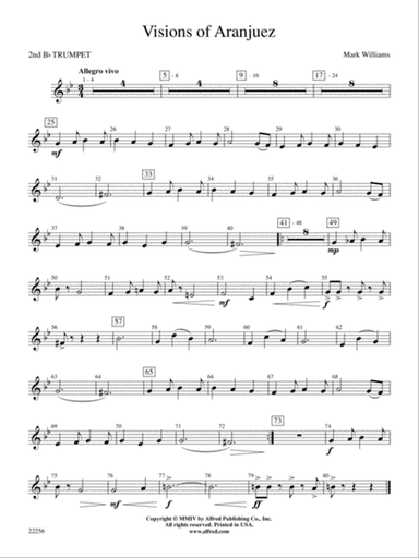 Visions of Aranjuez: 2nd B-flat Trumpet