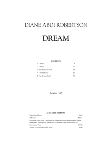 Dream (Downloadable Full Score)