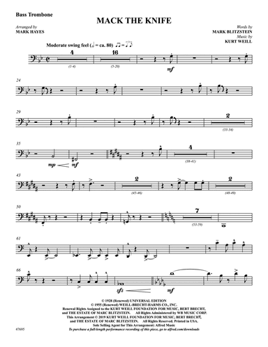 Mack the Knife: Bass Trombone