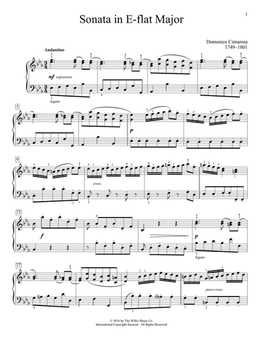 Sonata In E-Flat Major