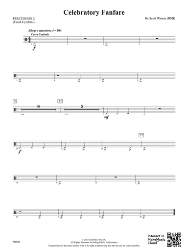 Celebratory Fanfare: 2nd Percussion