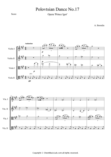 Polovtsian Dance No.17 (from Opera 'Prince Igor')