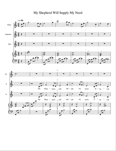 My Shepherd Will Supply My Need