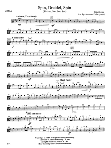 Spin, Dreidel, Spin: Viola
