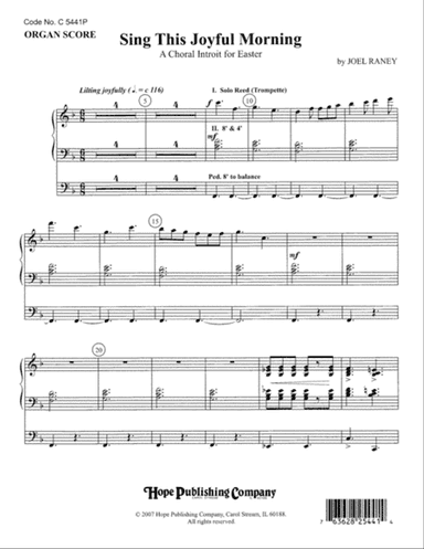 Sing this Joyful Morning