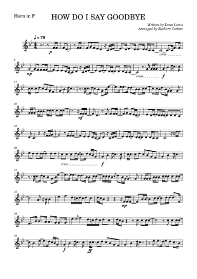 How Do I Say Goodbye