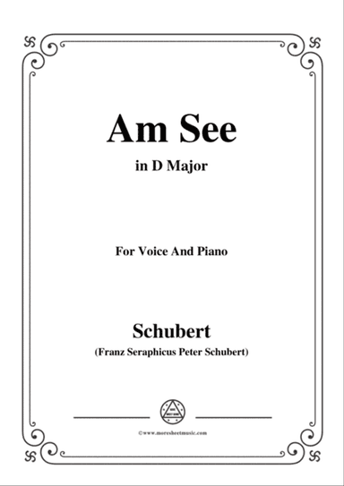 Schubert-Am See,in D Major,for Voice&Piano