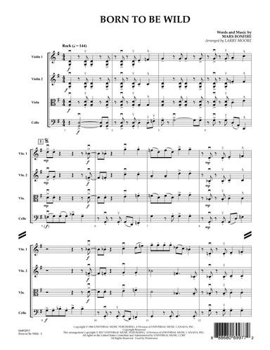 Born to Be Wild (arr. Larry Moore) - Conductor Score (Full Score)