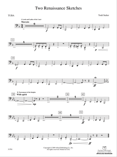 Two Renaissance Sketches: Tuba