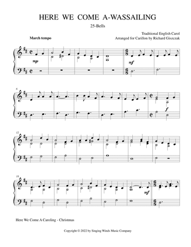 25B. Here We Come A-Wassailing (Wassail Song)
